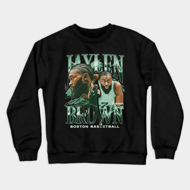 Jaylen Brown Boston Vintage Crewneck Sweatshirt by ClarityMacaws